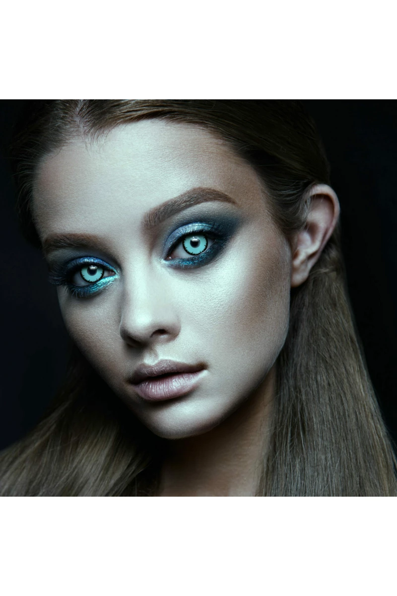 Contact Lenses Blue Vampire (1 Pair) - 12 Month Use