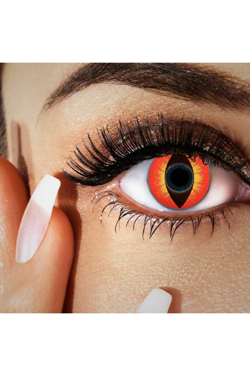 Contact Lenses Cat In Fire (1 Pair) - 12 Month Use