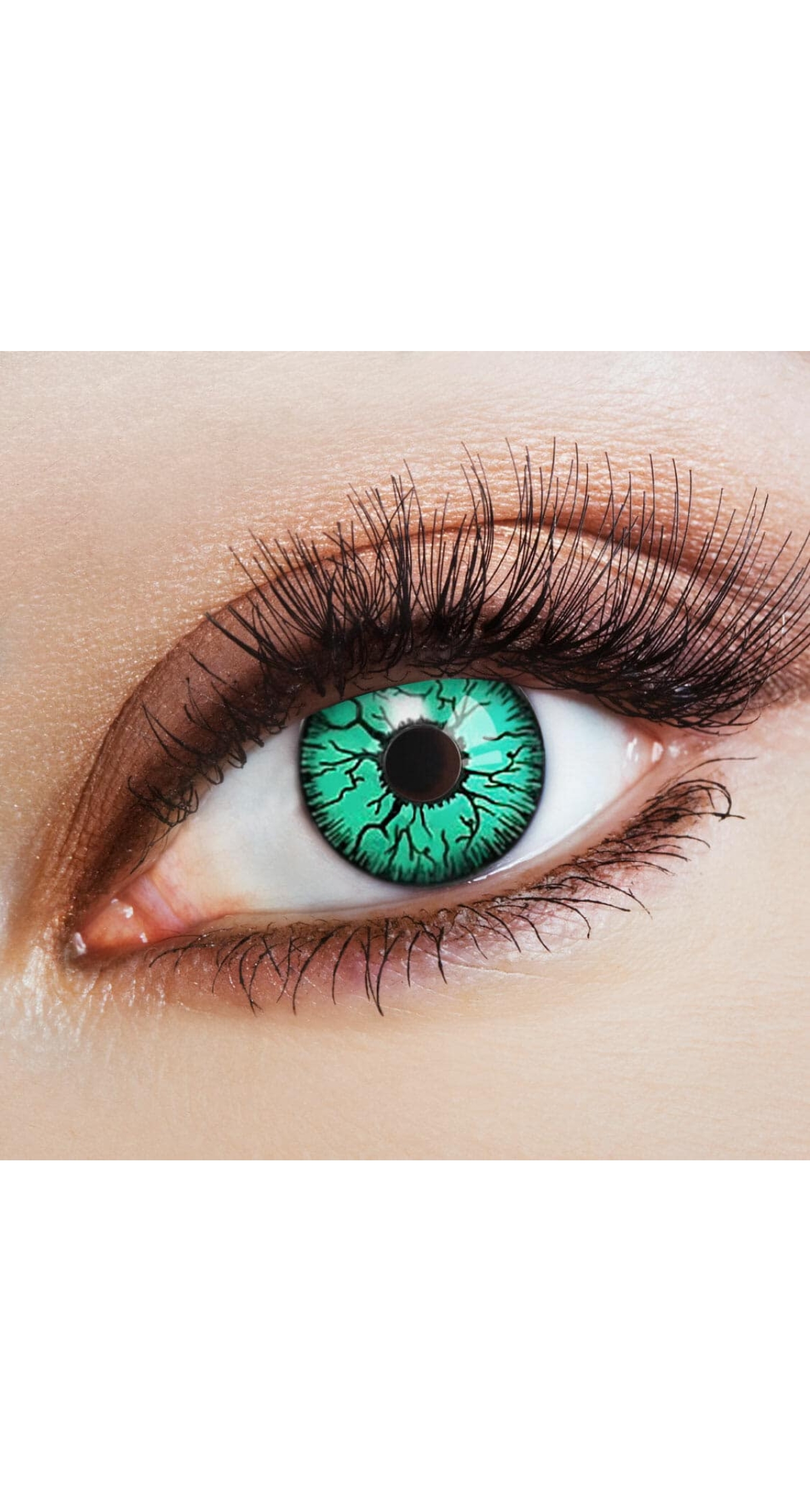 Contact Lenses Green Blood Fiber (1 Pair) - 12 Month Use