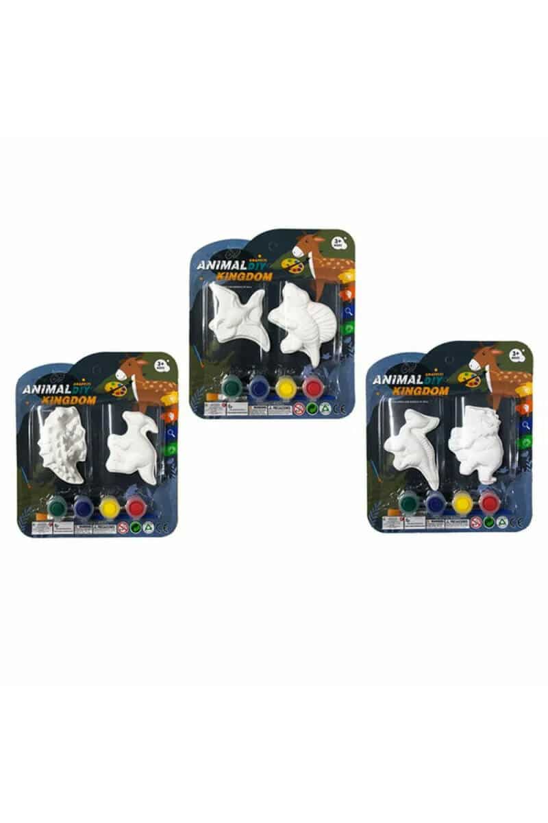 Plaster Mold Including Paint 701090 (Assorted Designs) - 2pk