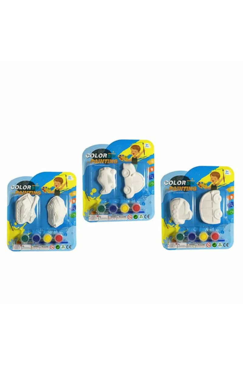 Plaster Mold Including Paint 701093 (Assorted Designs) - 2pk