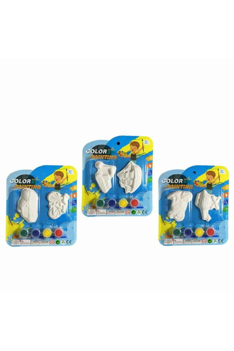 Plaster Mold Including Paint 701093 (Assorted Designs) - 2pk