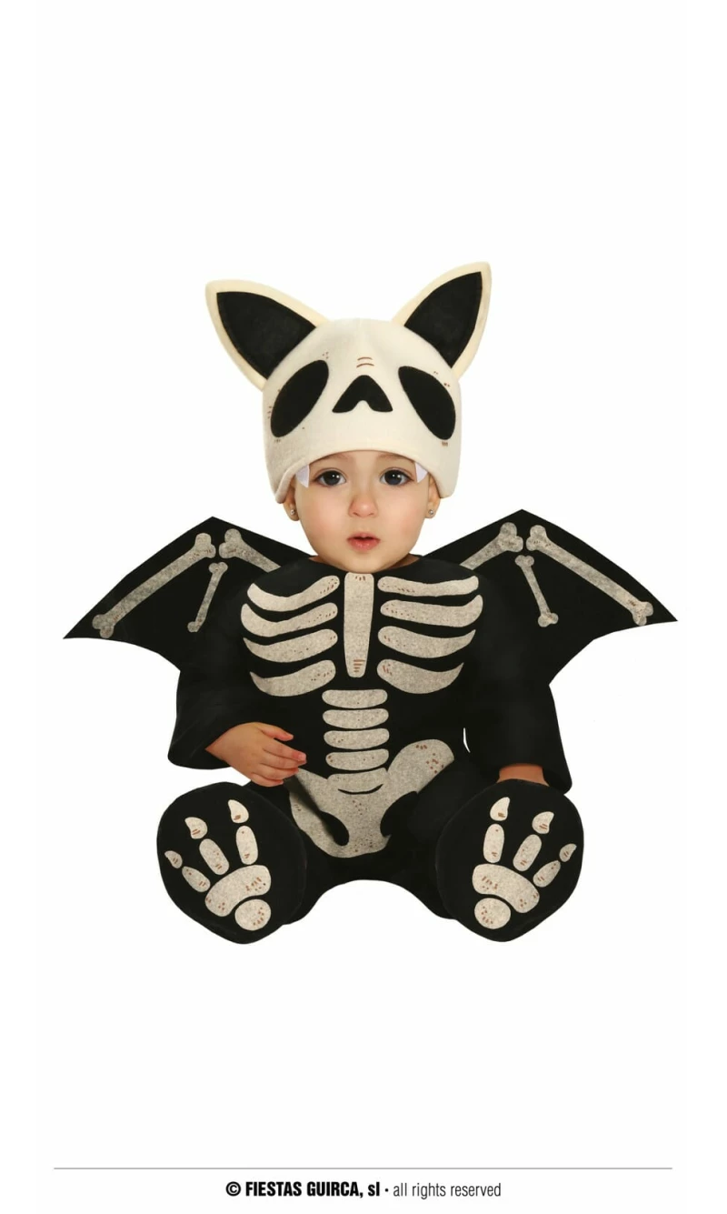 Skeleton Baby Halloween Costume - Age 6 to 12 Months
