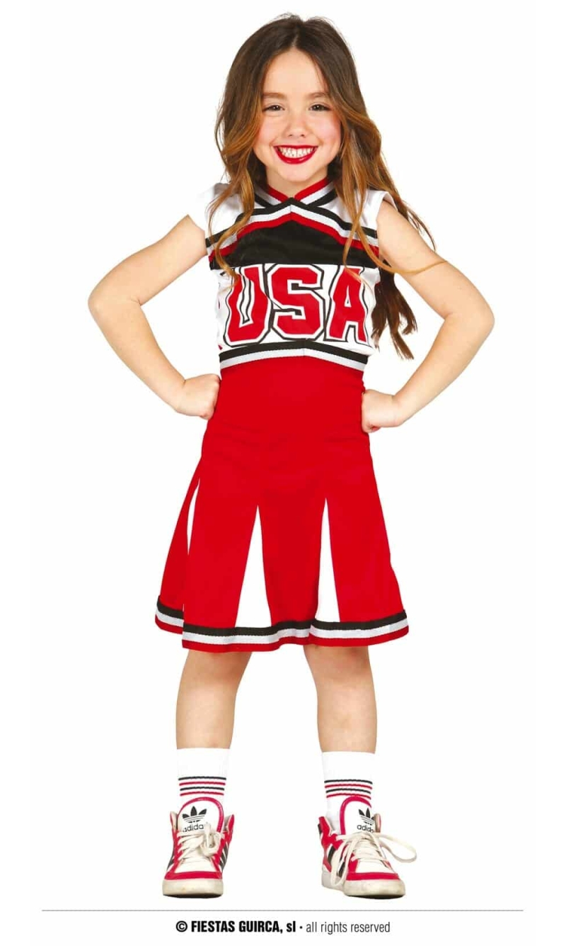 Cheerleader Fancy Dress Costume - Age 5 to 6 Years