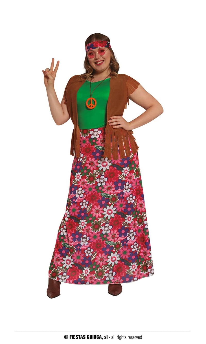 Happy Hippy Woman - Adult Size Extra Large
