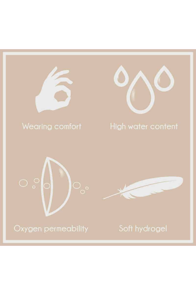 Contact Lenses Magic Green (1 Pair) - 1 Day Use