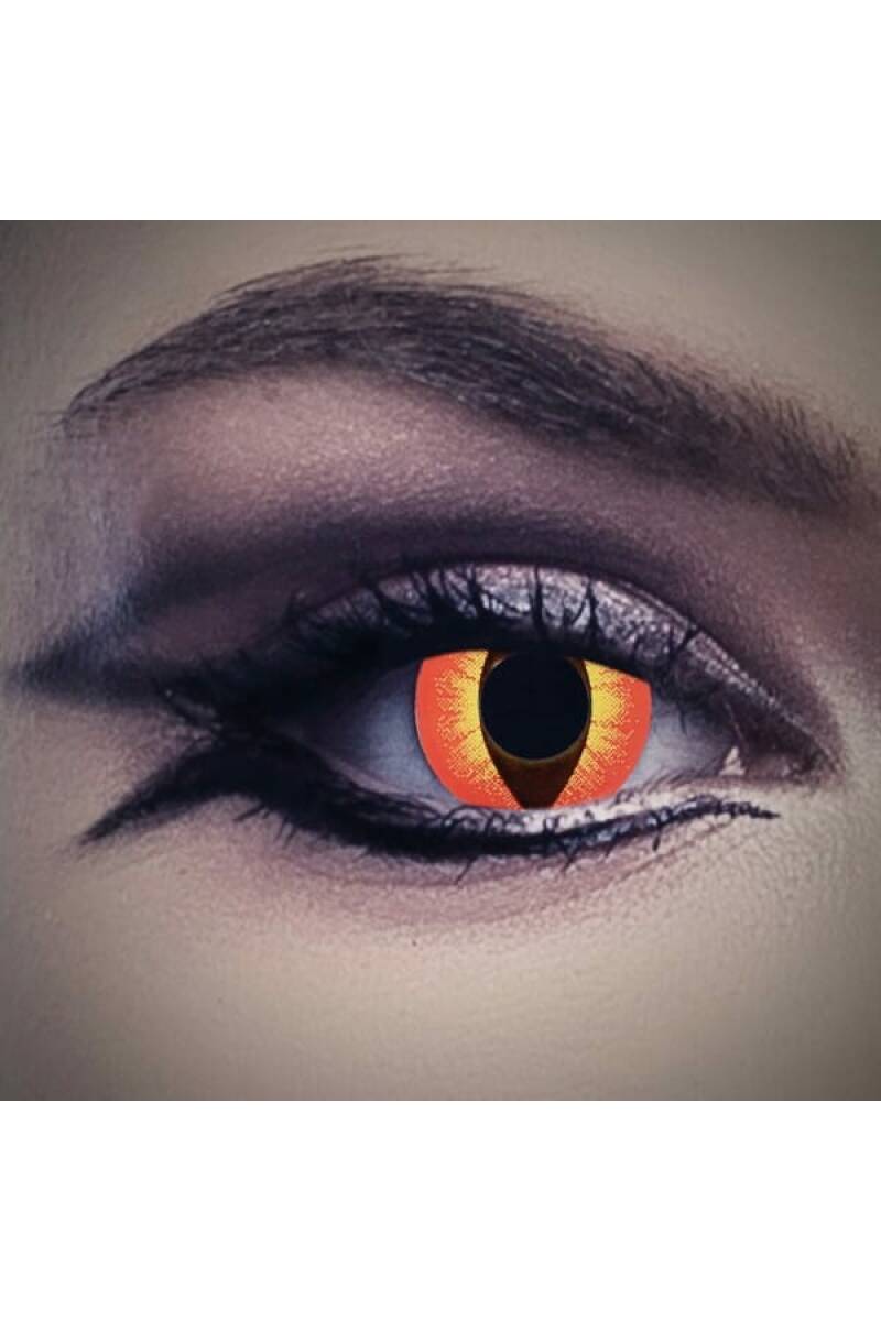 Contact Lenses Cat In Fire (1 Pair) - 12 Month Use