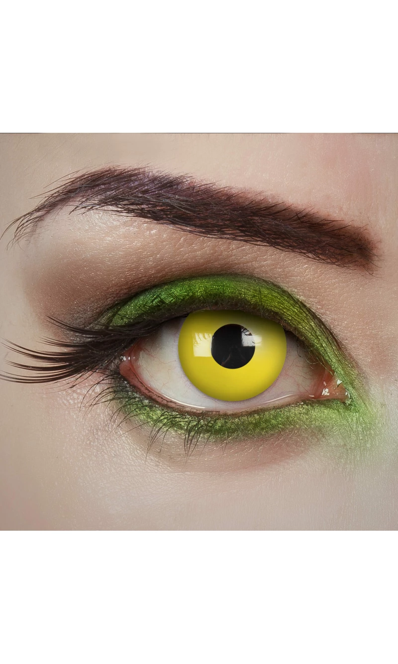 Contact Lenses Yellow Fear (1 Pair) - 1 Day Use