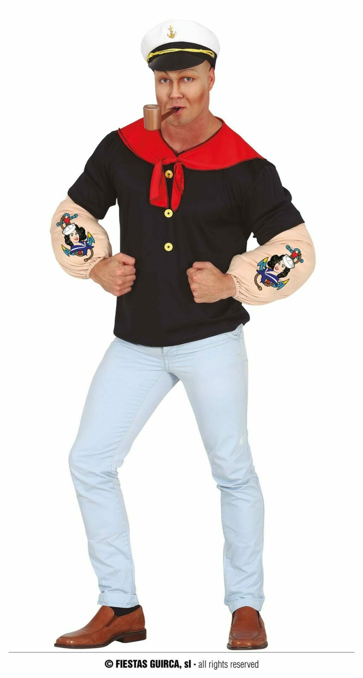 Popeye Sailor Costume - Adult Size Large (52-54)