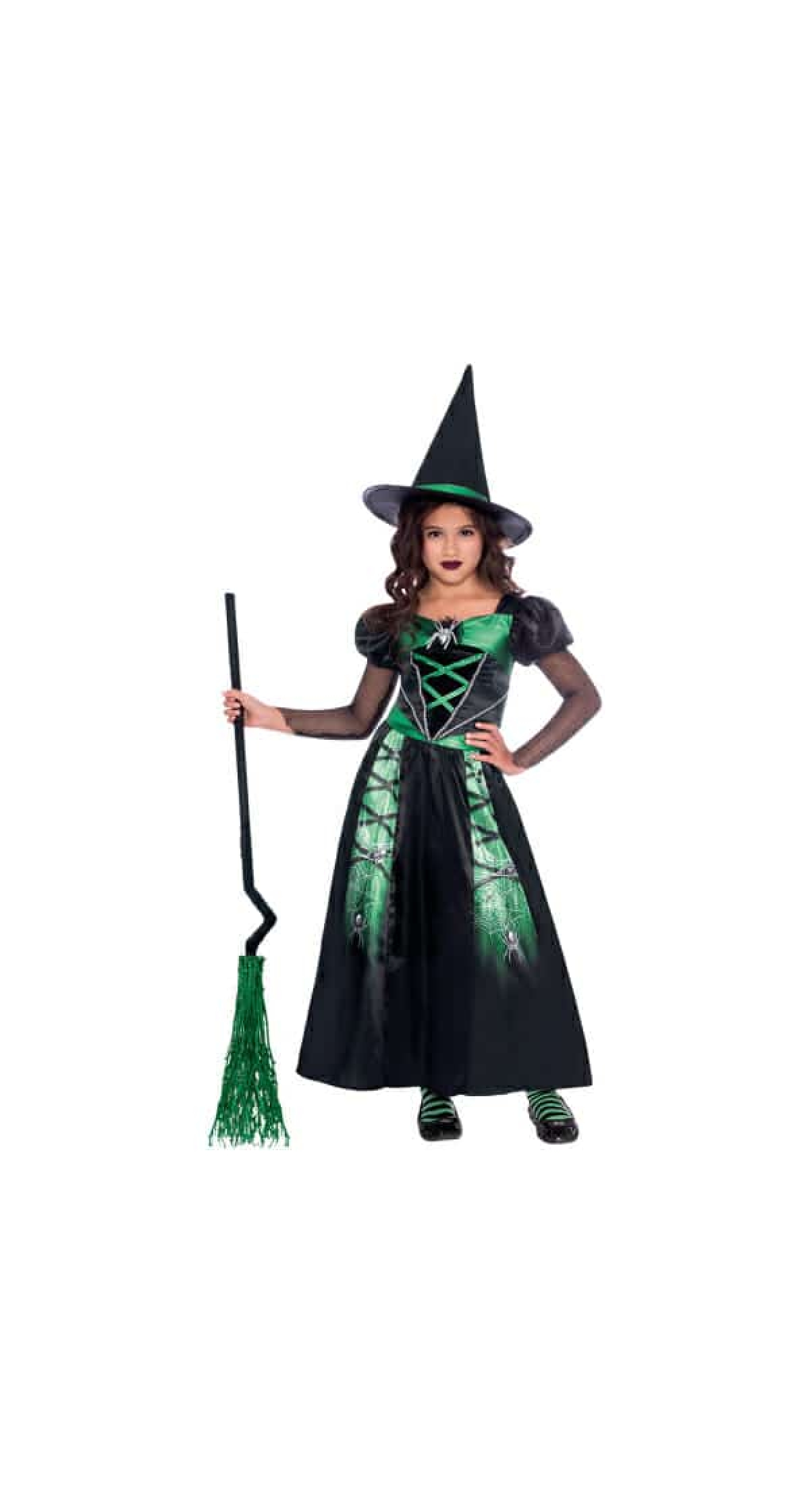 Halloween Costume Spider Witch - Age 8 to 10 Years