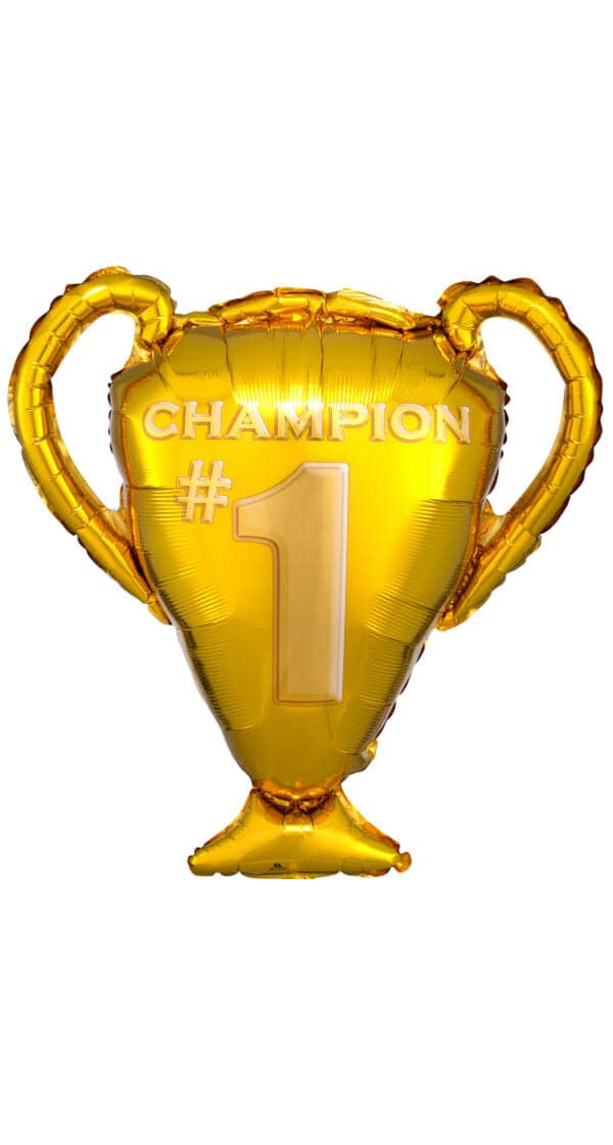 Gold Trophy SuperShape Foil Balloon - 63 x 71cm