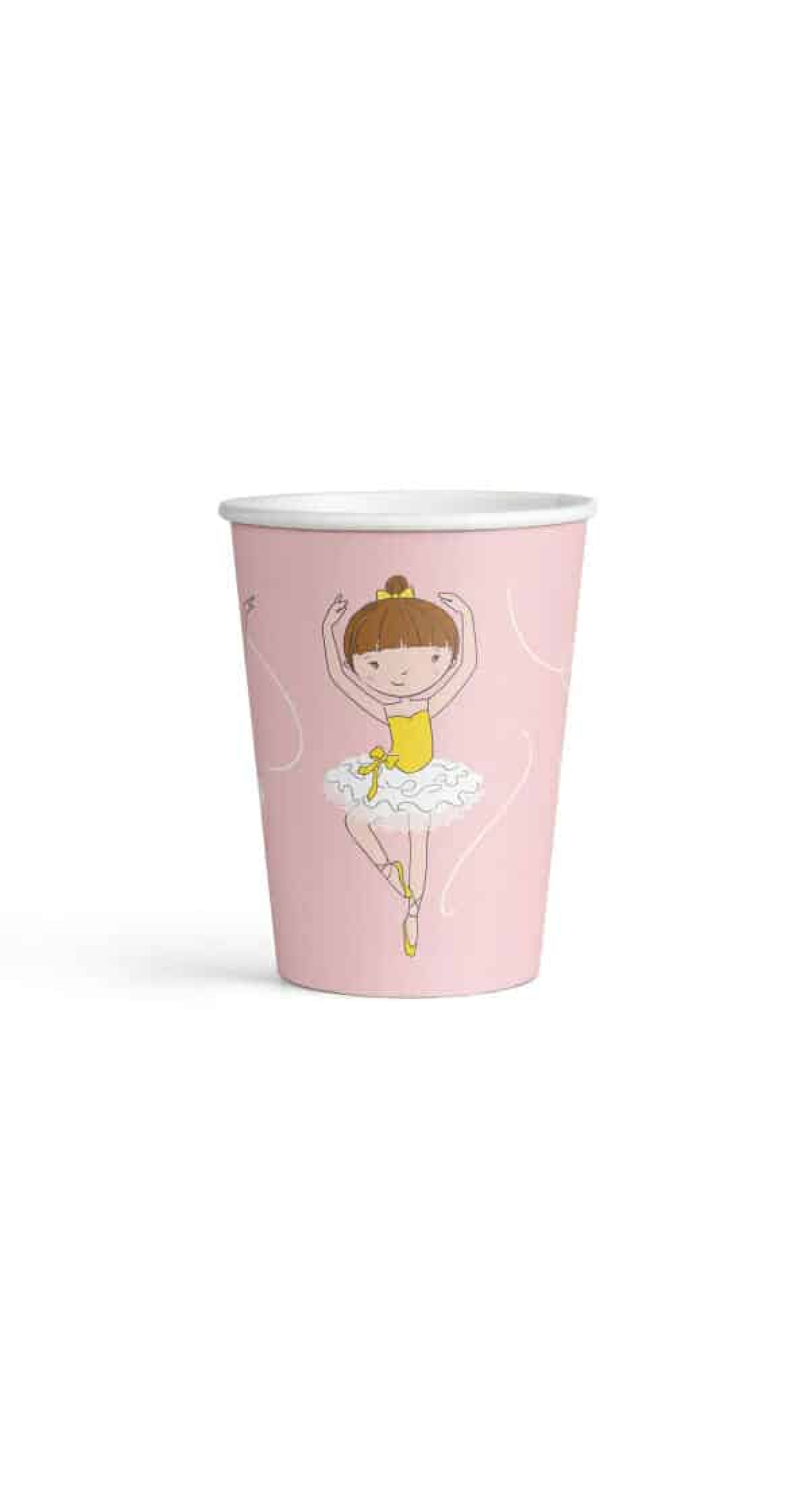 Little Dancer Paper Cups 250ml - 8pk