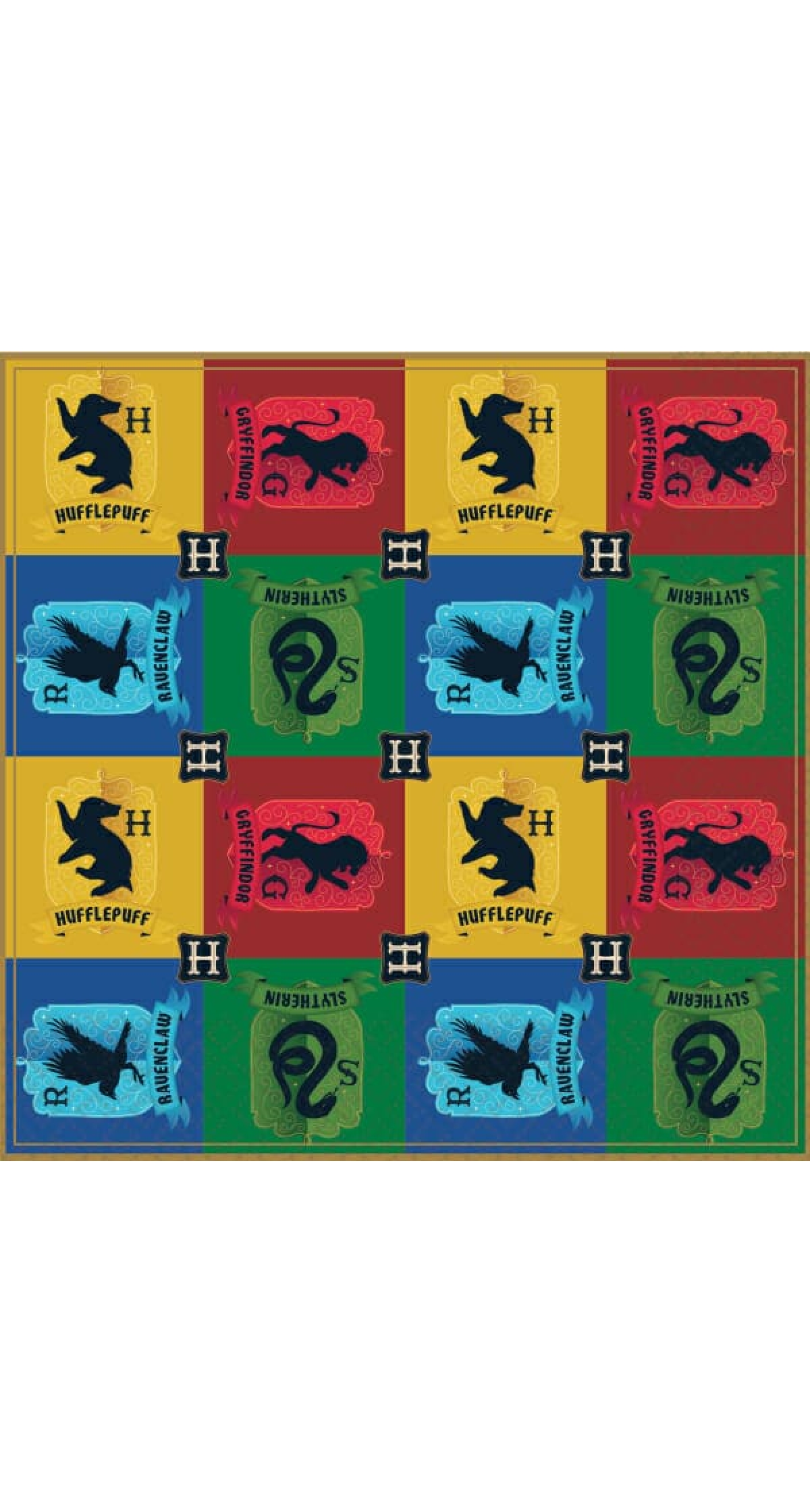 Harry Potter Houses Napkins 33 x 33cm - 16pk
