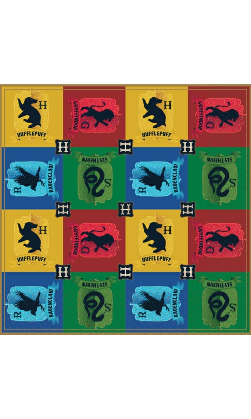 Harry Potter Houses Napkins 33 x 33cm - 16pk