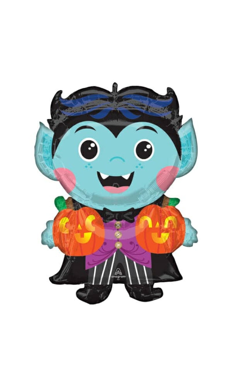 Halloween SuperShape Cute Vampire Trio Foil Balloon - 60cm x 76cm