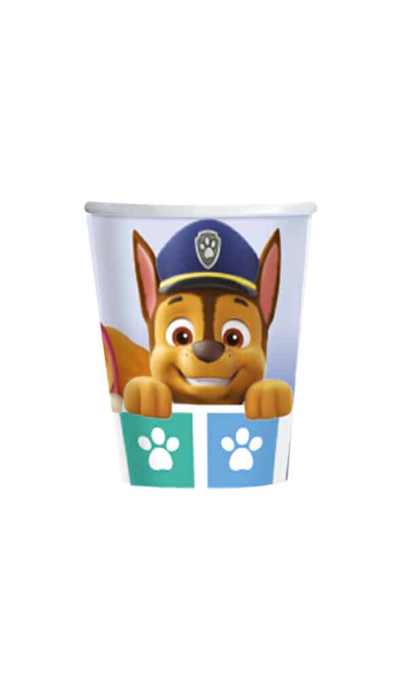 Paw Patrol Paper Cups 250ml - 8pk