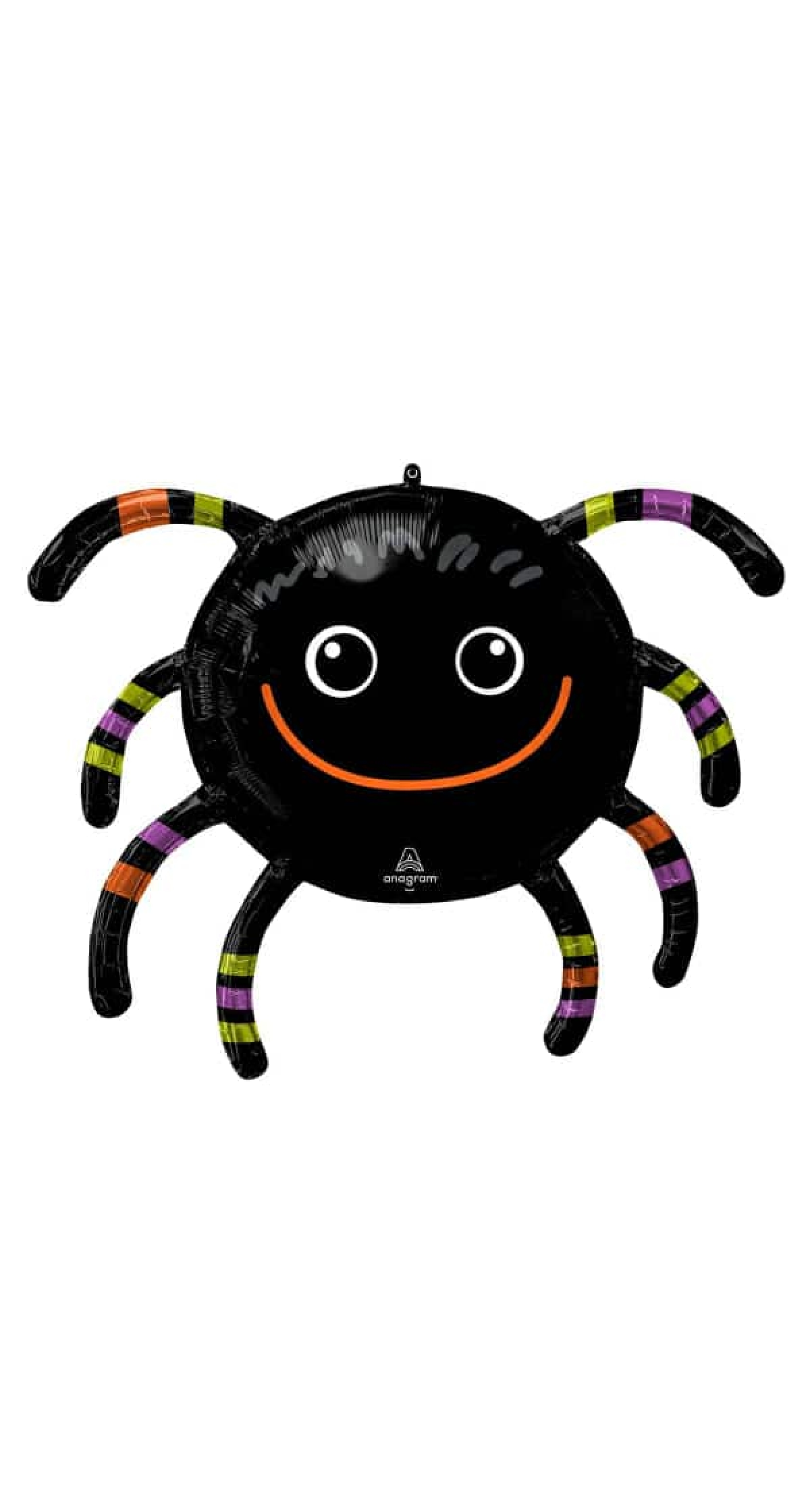 Halloween SuperShape Smiling Spider Foil Balloon - 71cm x 66cm