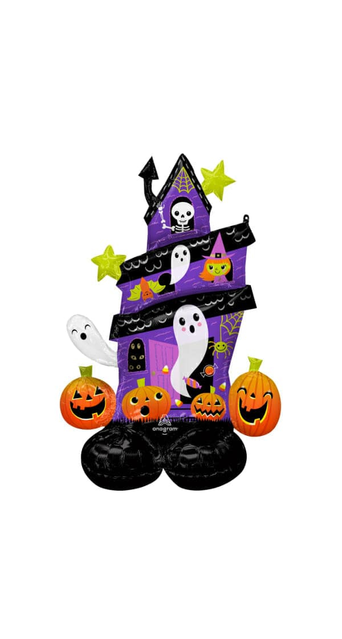 AirLoonz Halloween Haunted House Foil Balloon (88x127cm) - Air Fill Only