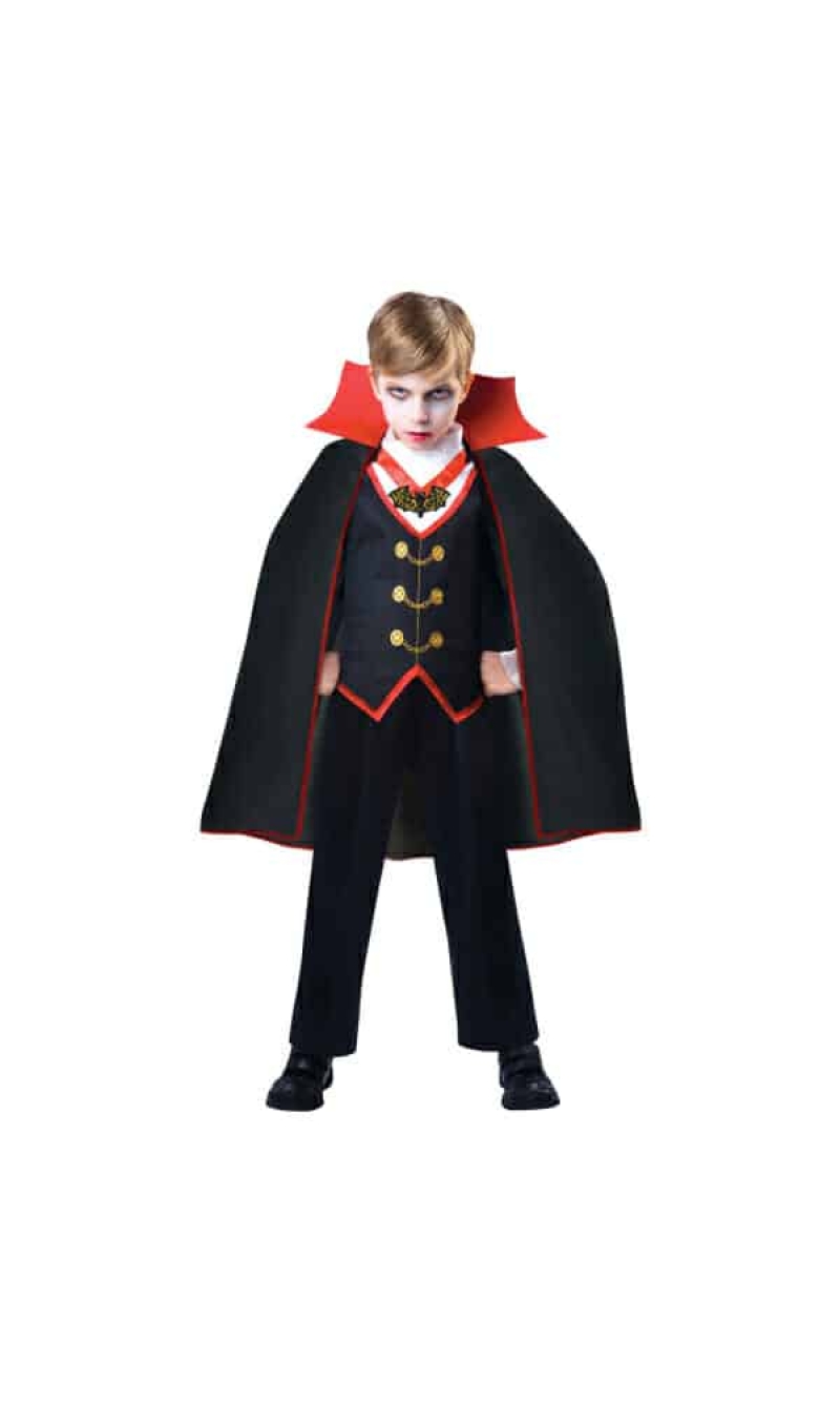 Halloween Costume Count Dracula Boy - Age 4 to 6 Years