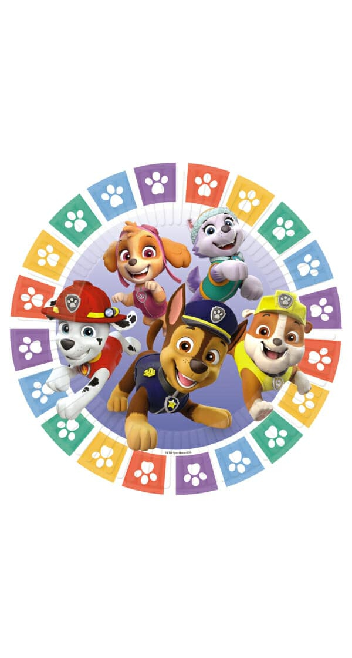 Paw Patrol Round Paper Plates 23cm - 8pk