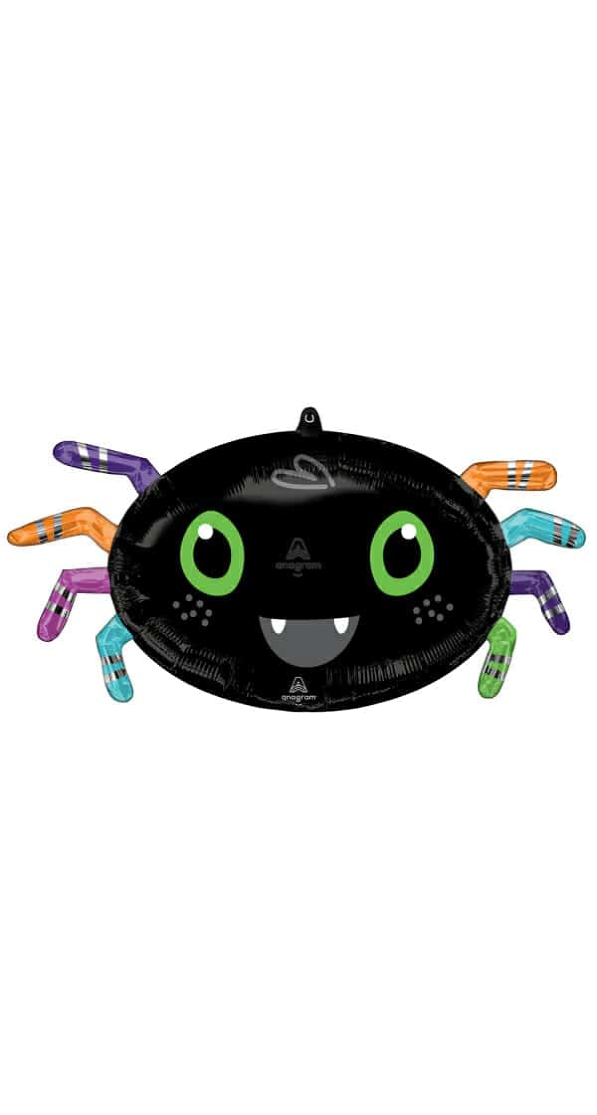Halloween Standard Shape Spider Foil Balloon - 63cm x 27cm