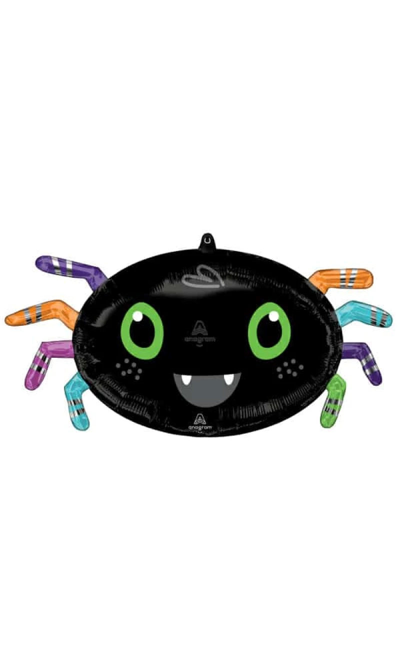 Halloween Standard Shape Spider Foil Balloon - 63cm x 27cm