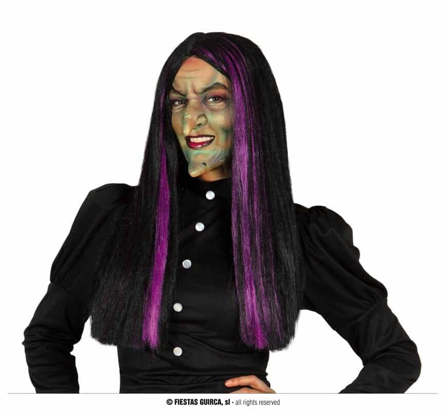 Lilac Black Witch Wig Once Upon A Time Party Shop Malta