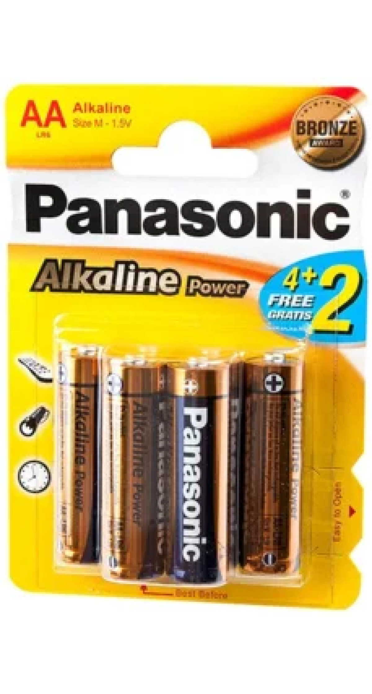 Panasonic AAA Alkaline Power Batteries - 6pk