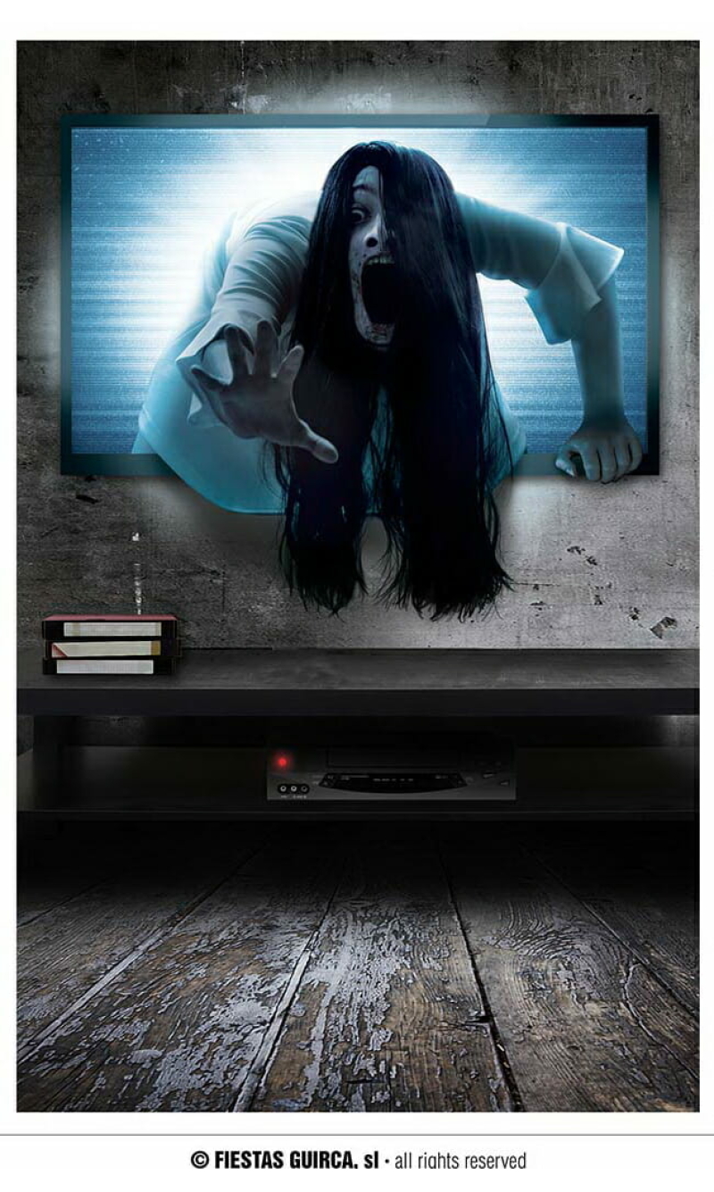 Adhesive Possessed Wall Decoration - 70x80cm