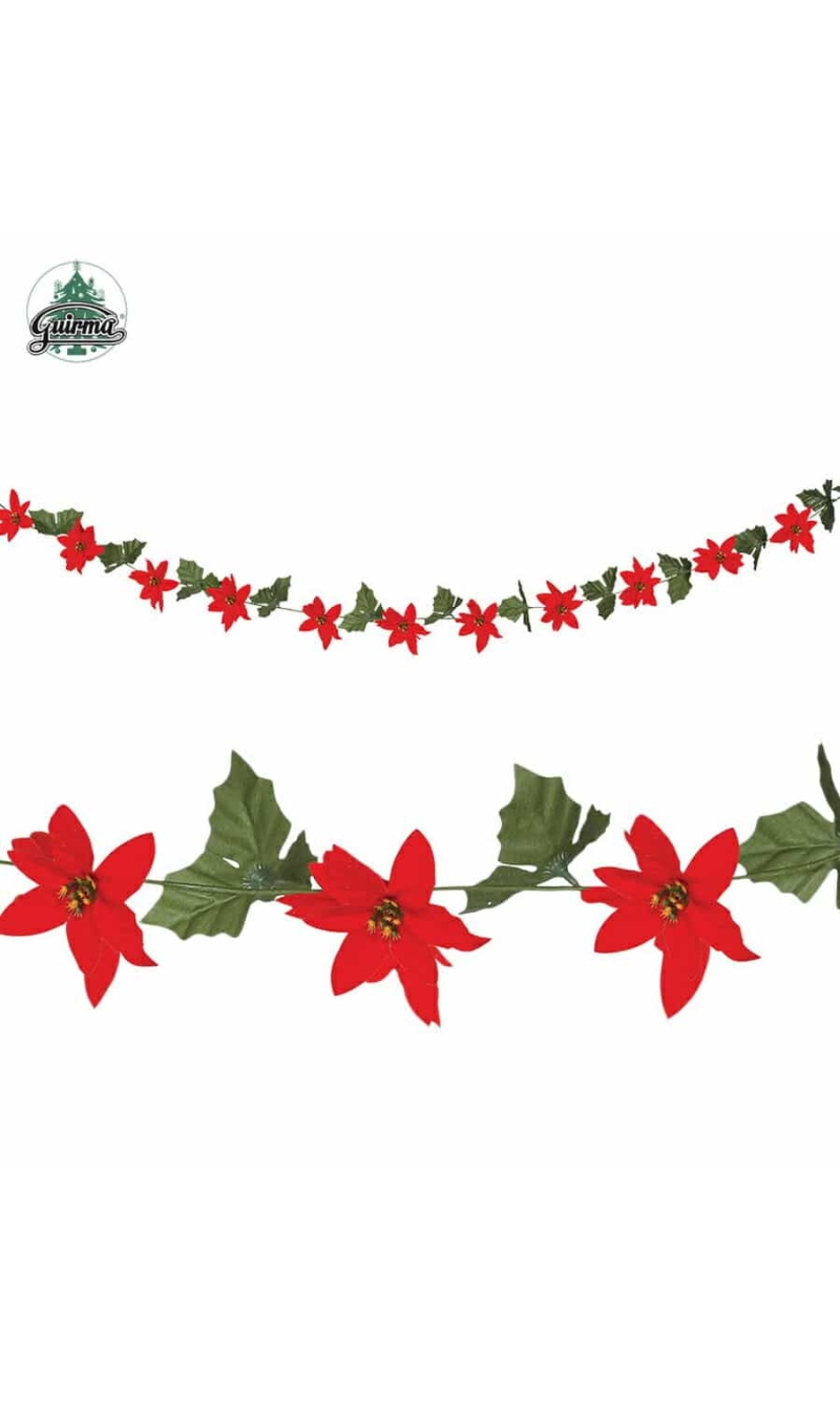 Ponsetia Garland - 200cm