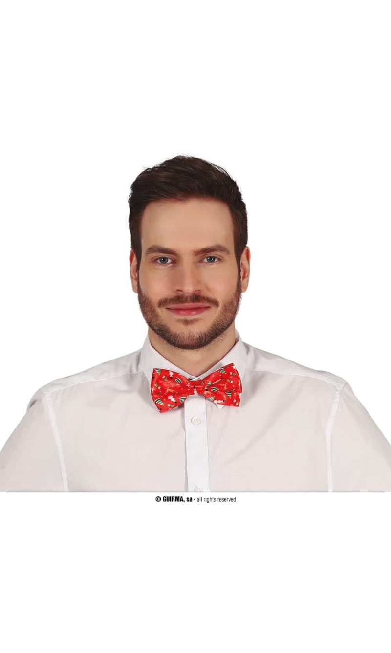 Red Christmas Bow Tie - 12cm