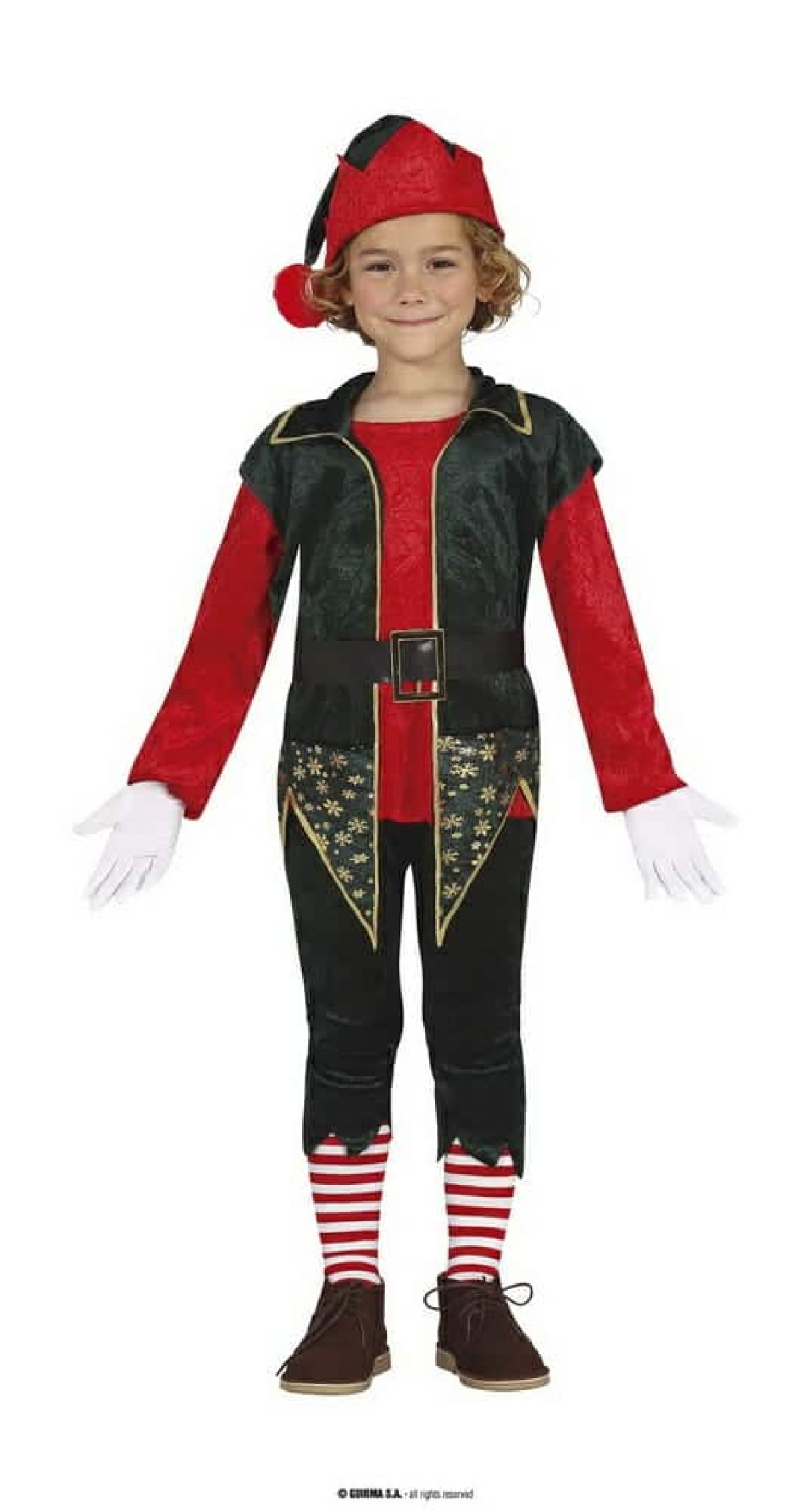 Santa's Helper Elf Boy - Age 3 to 4 Years