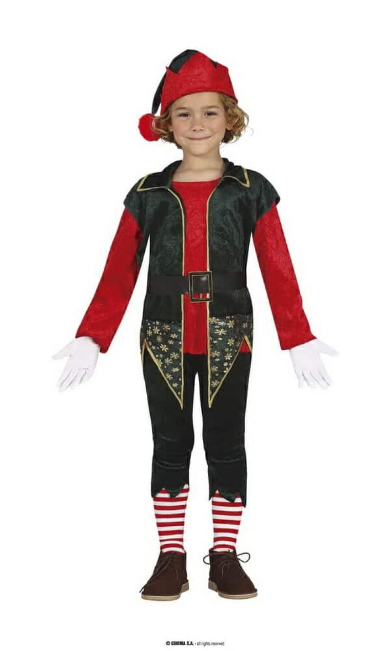 Santa's Helper Elf Boy - Age 7 to 9 Years