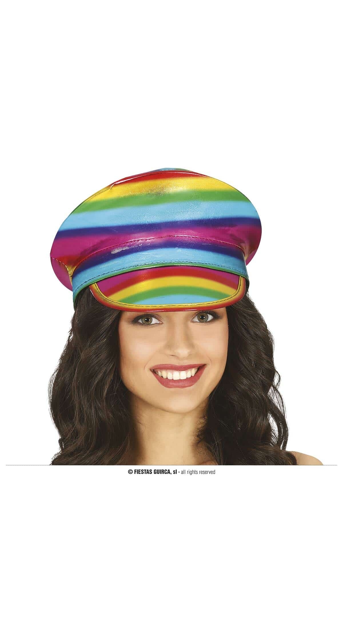 Multicolored Rainbow Hat