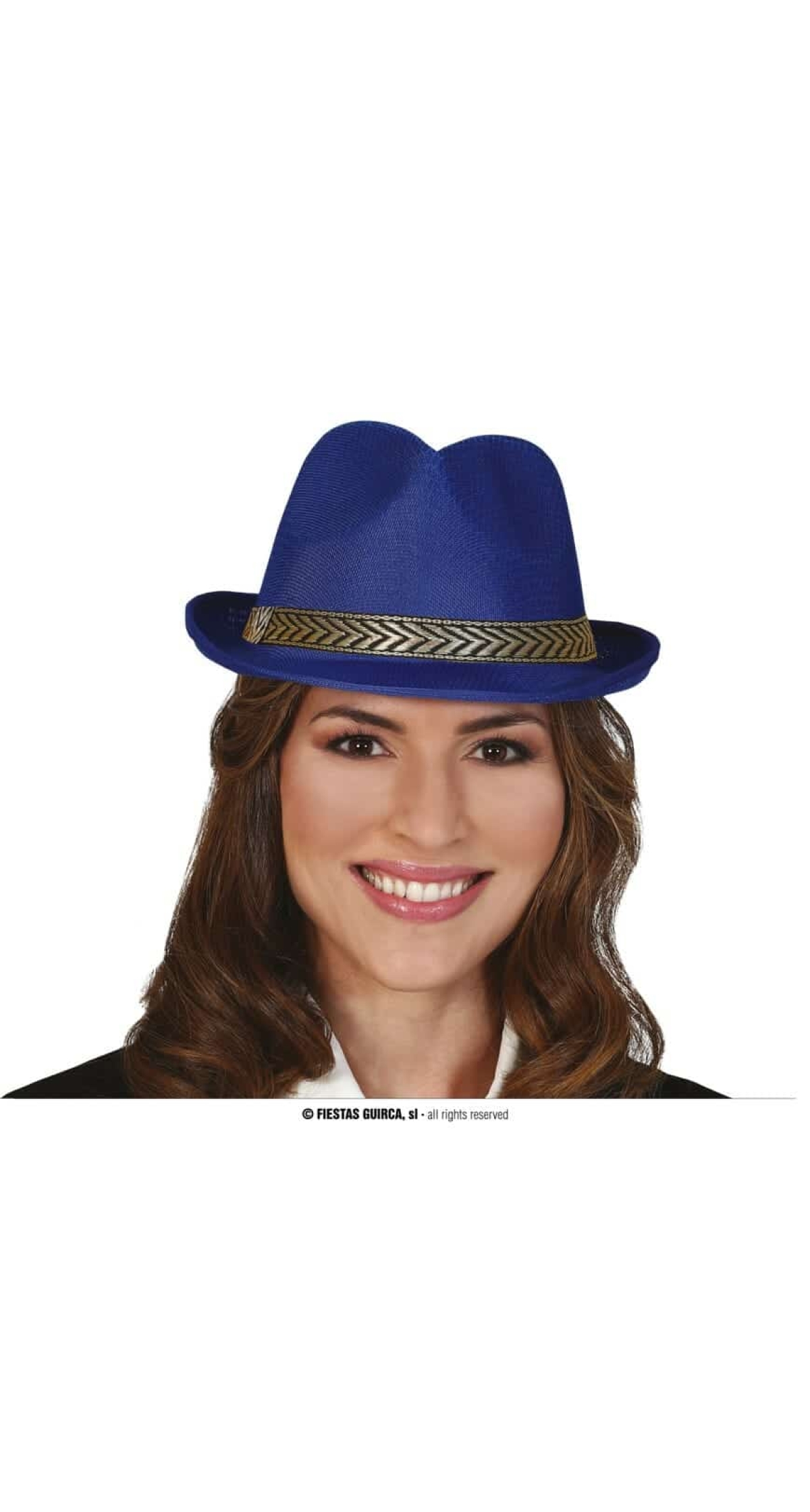 Blue Gangster Hat