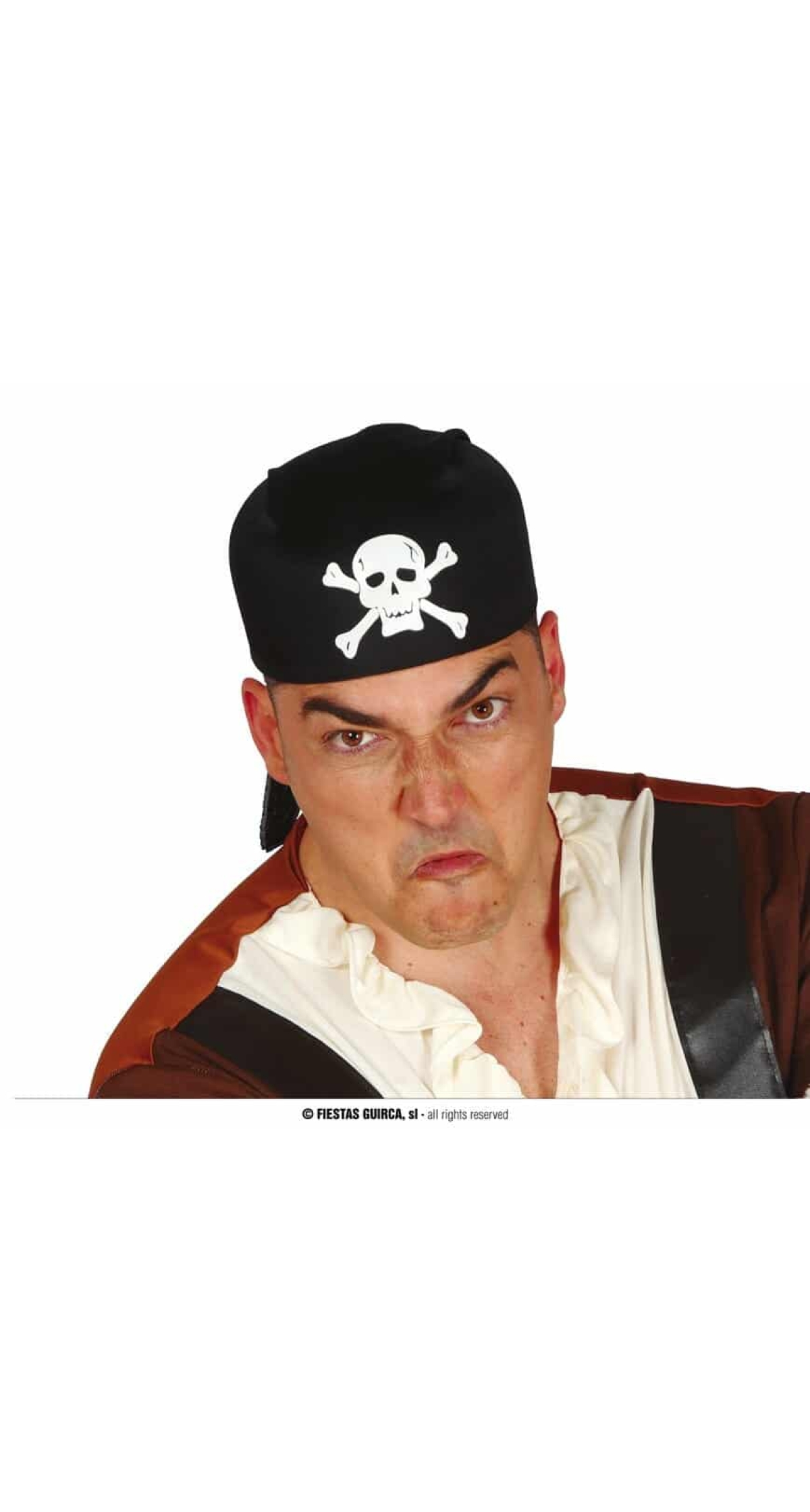Black Fabric Pirate Hat