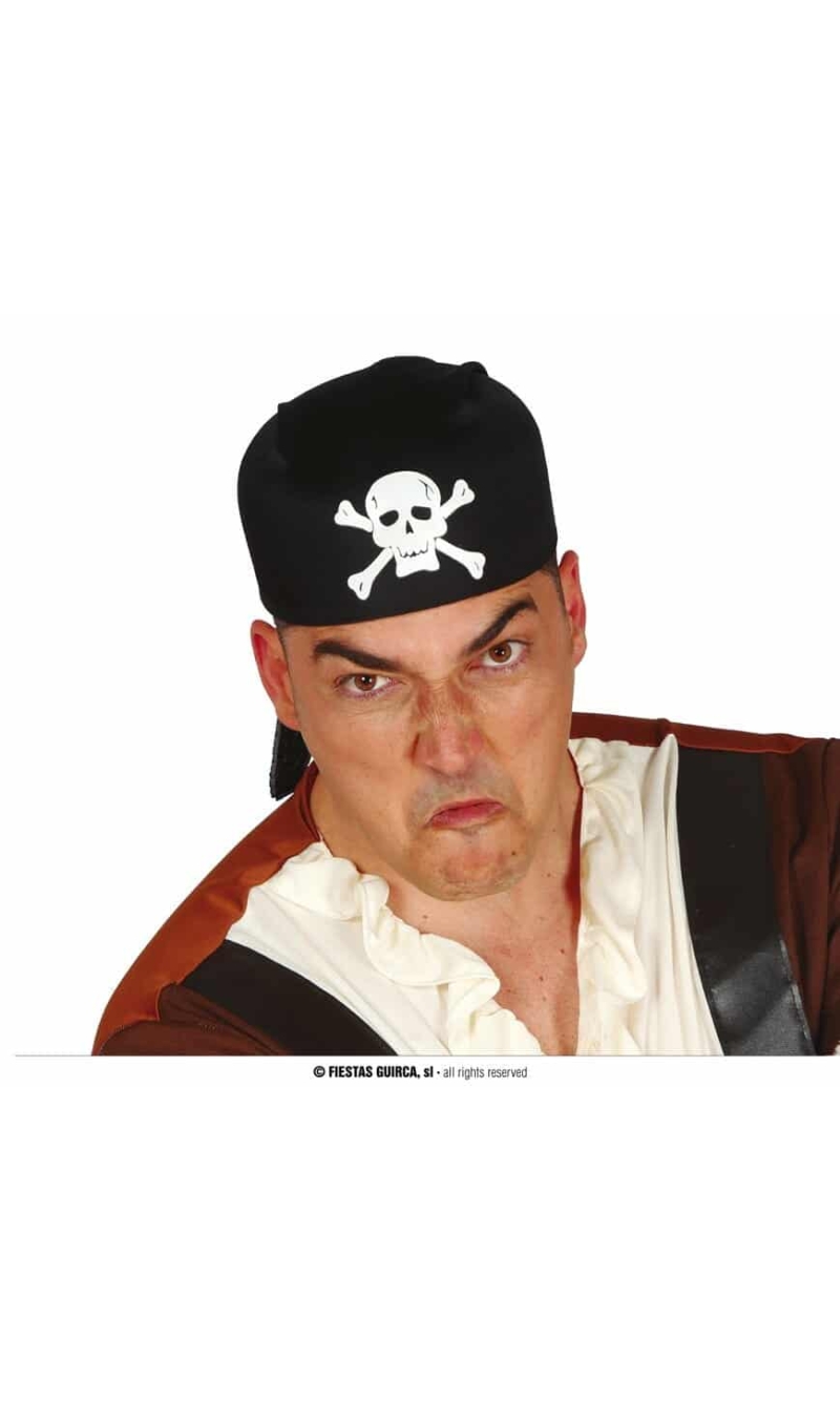 Black Fabric Pirate Hat
