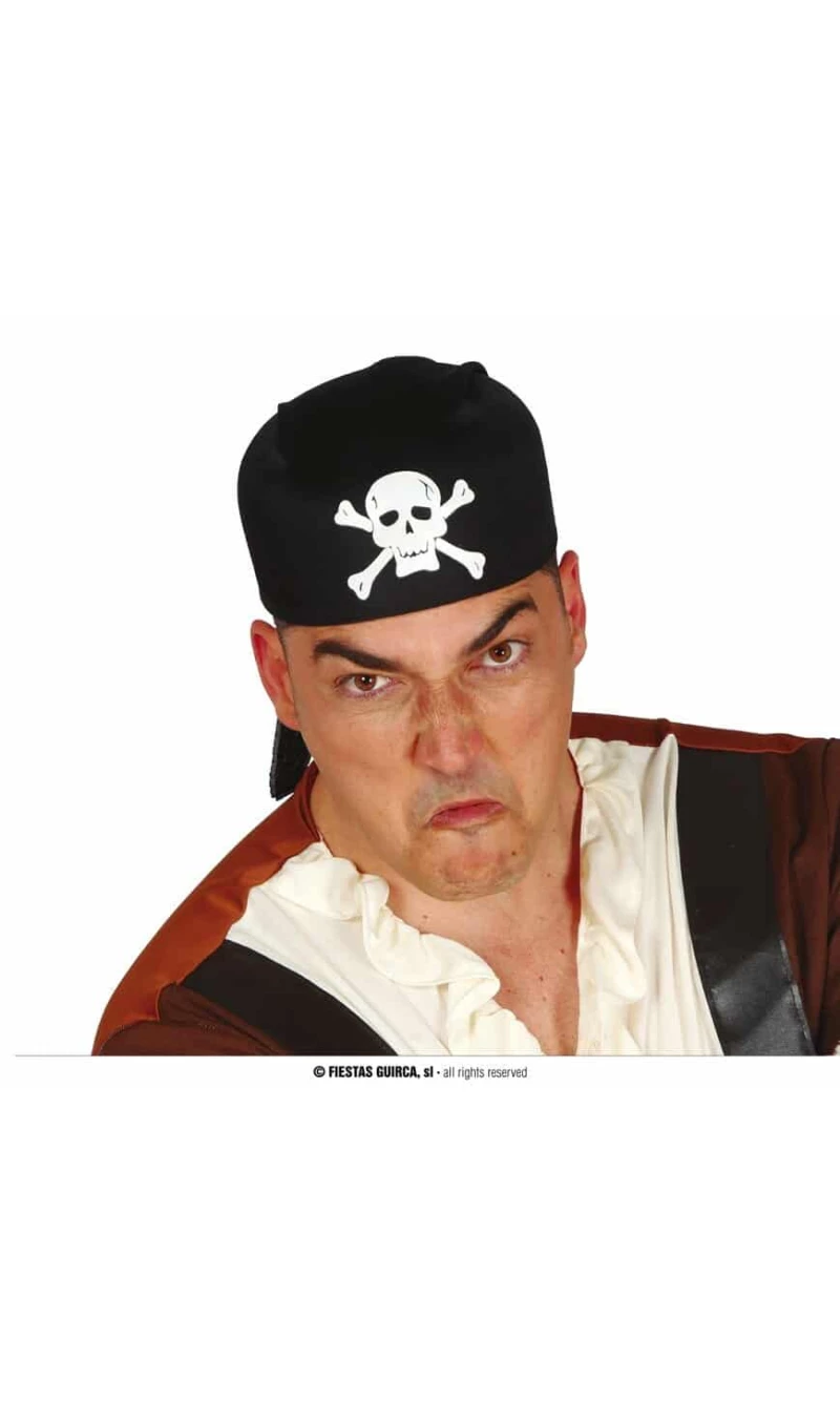 Black Fabric Pirate Hat