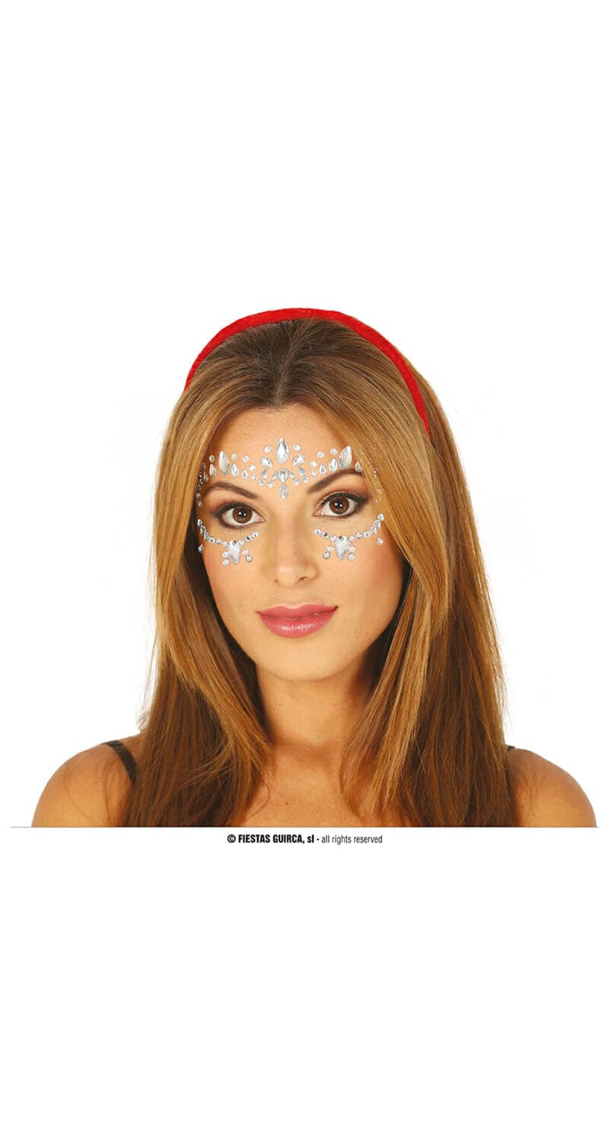 Silver Adhesive Face Jewellery