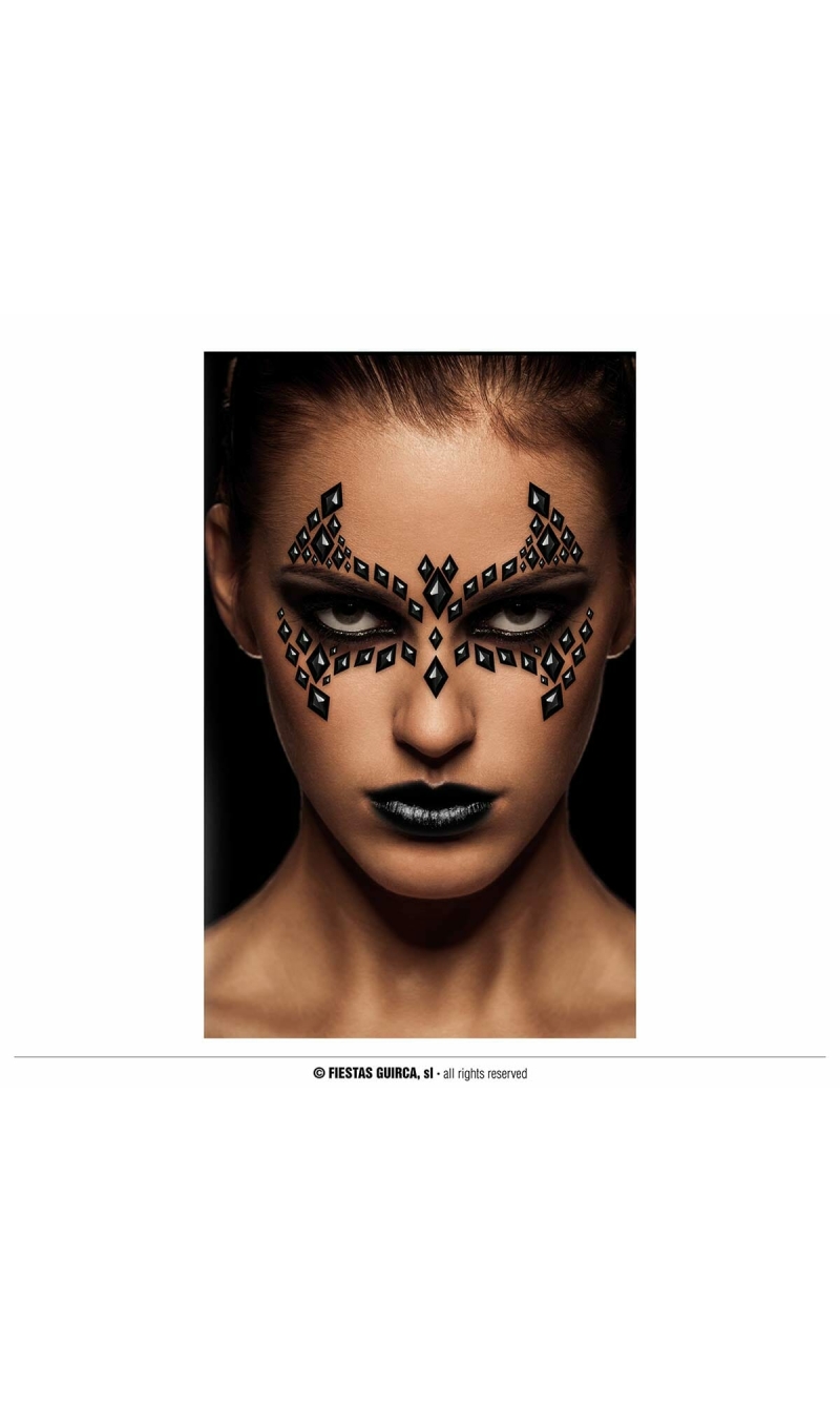 Adhesive Face Jewelry Set (Bat)