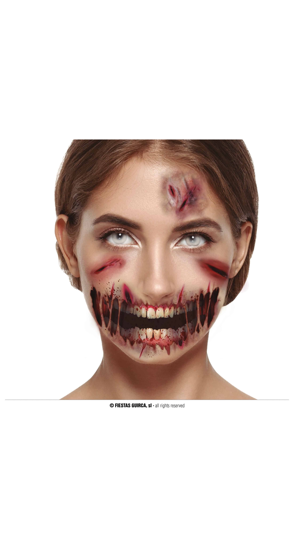 Face Wounds Tattoo 30x14cm