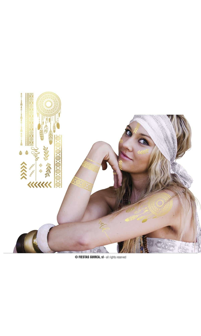 Hippie Gold Tattoo