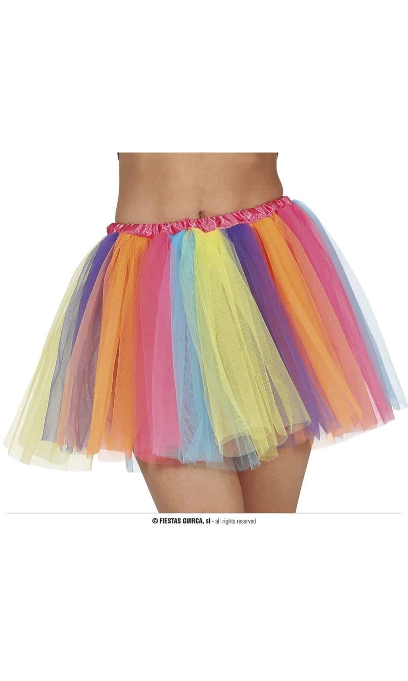 Multicolor Rainbow Tutu - Adult One Size