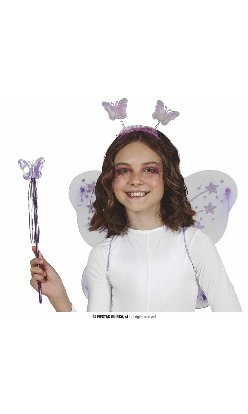 Lilac Headband Wand & Wings - 35x40cm