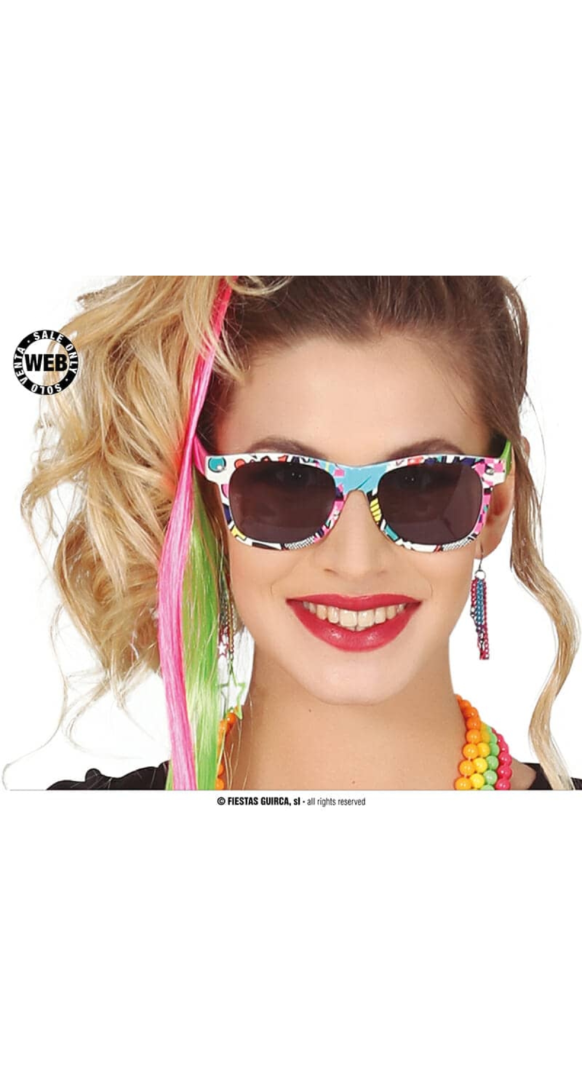 Multicolor 80s Glasses