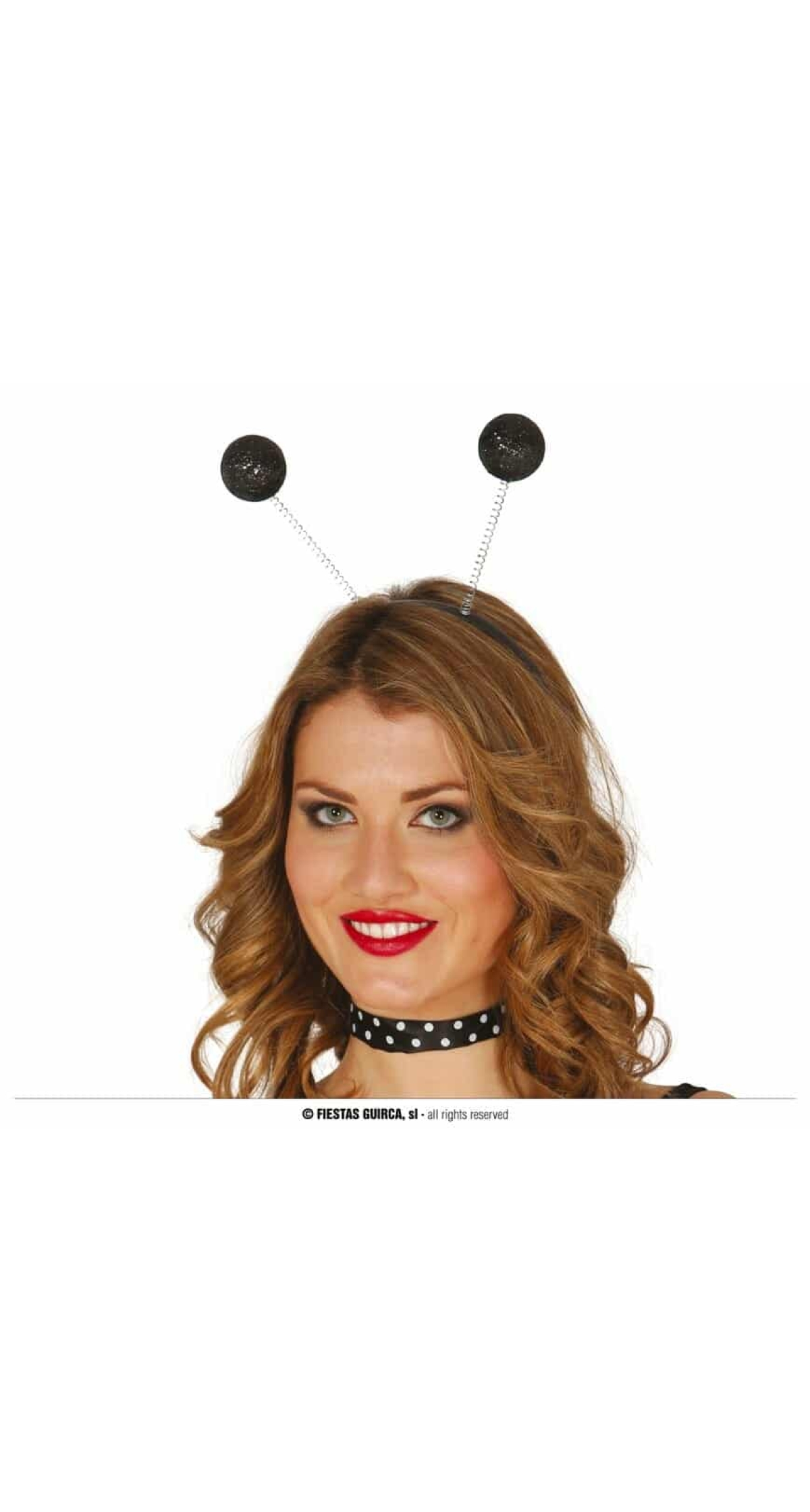 Glitter Black Balls Headband