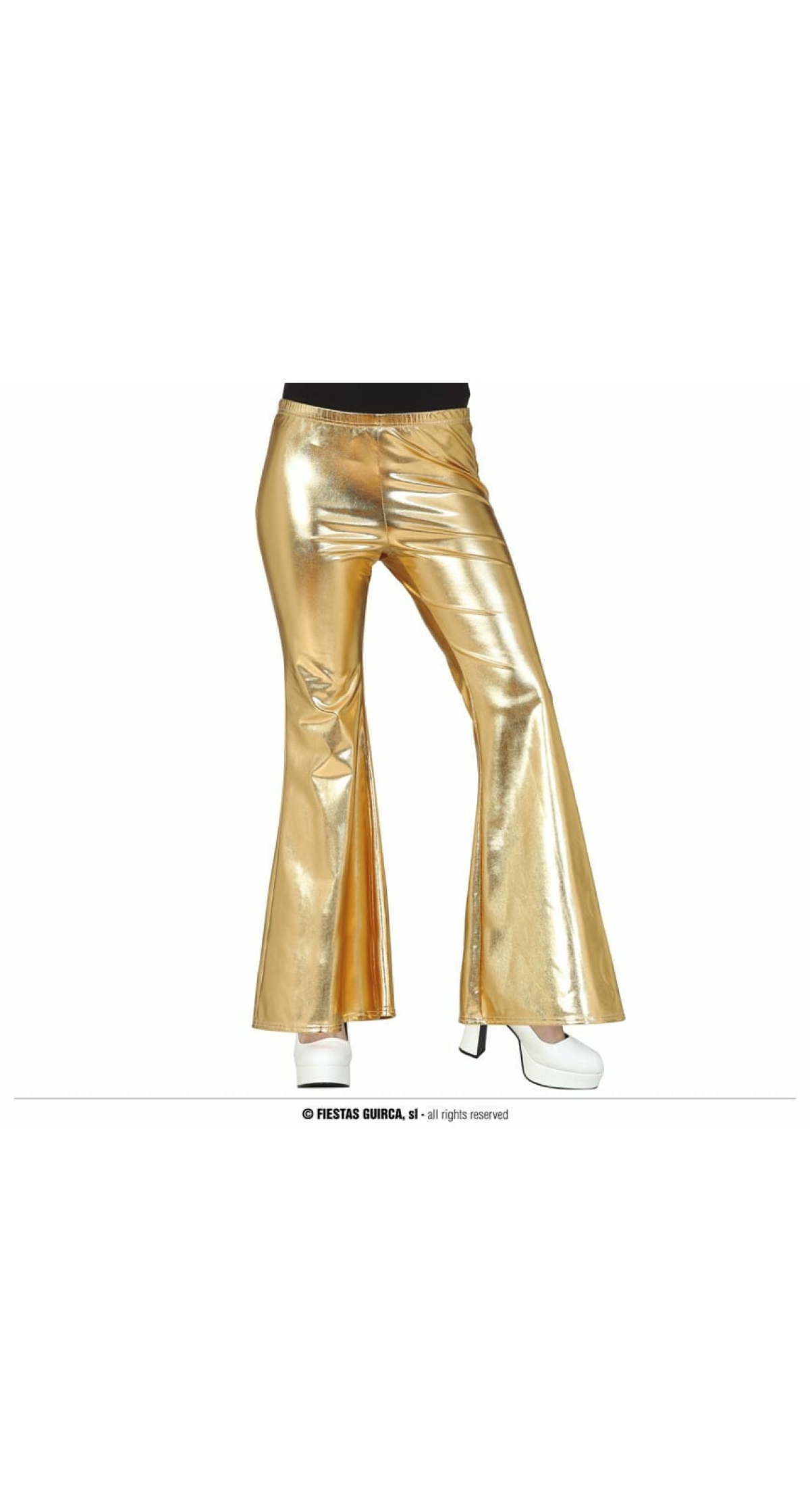 Gold Bell Bottom Pants