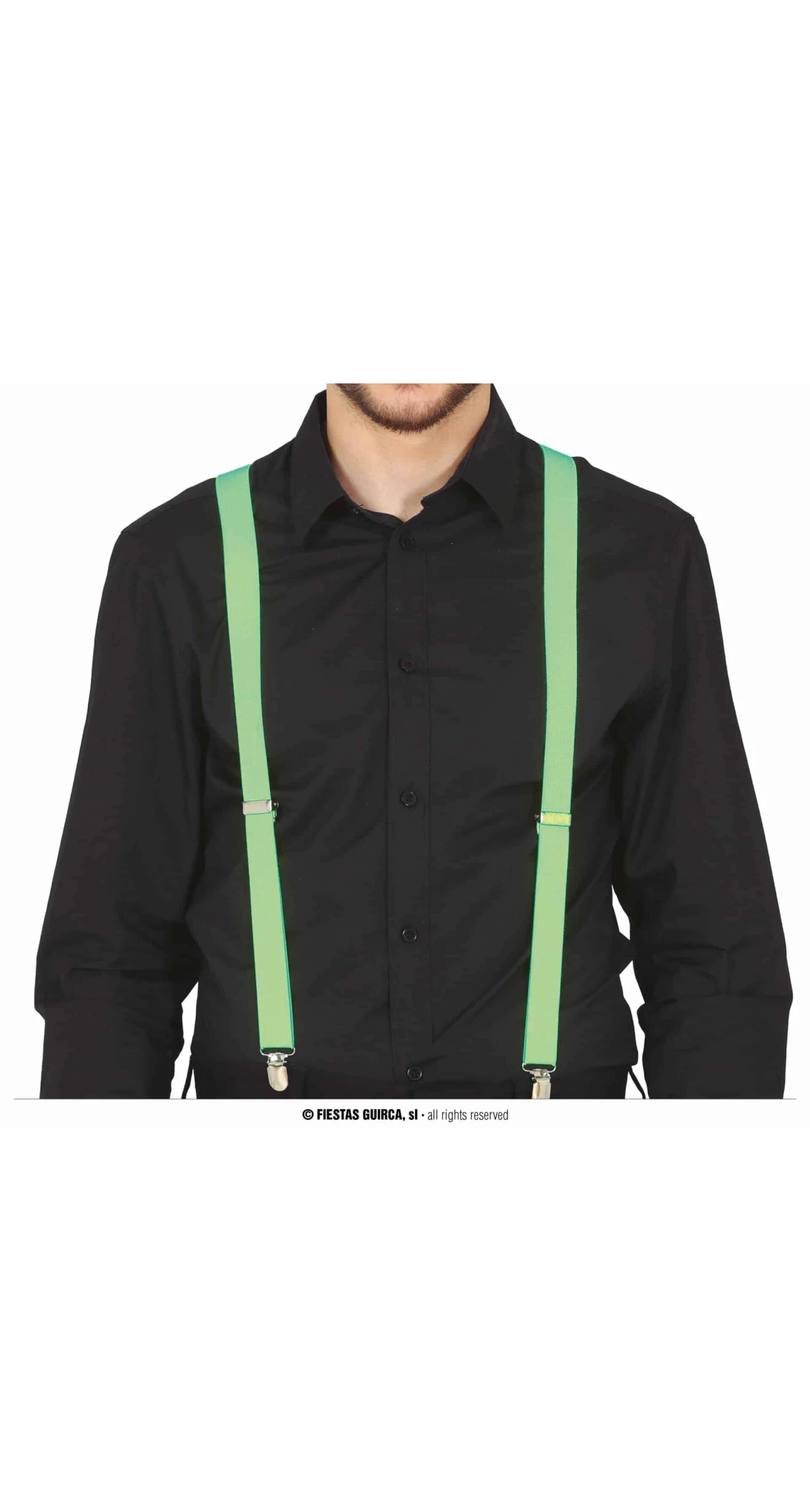 Suspenders Braces Limr Green - Adult One Size
