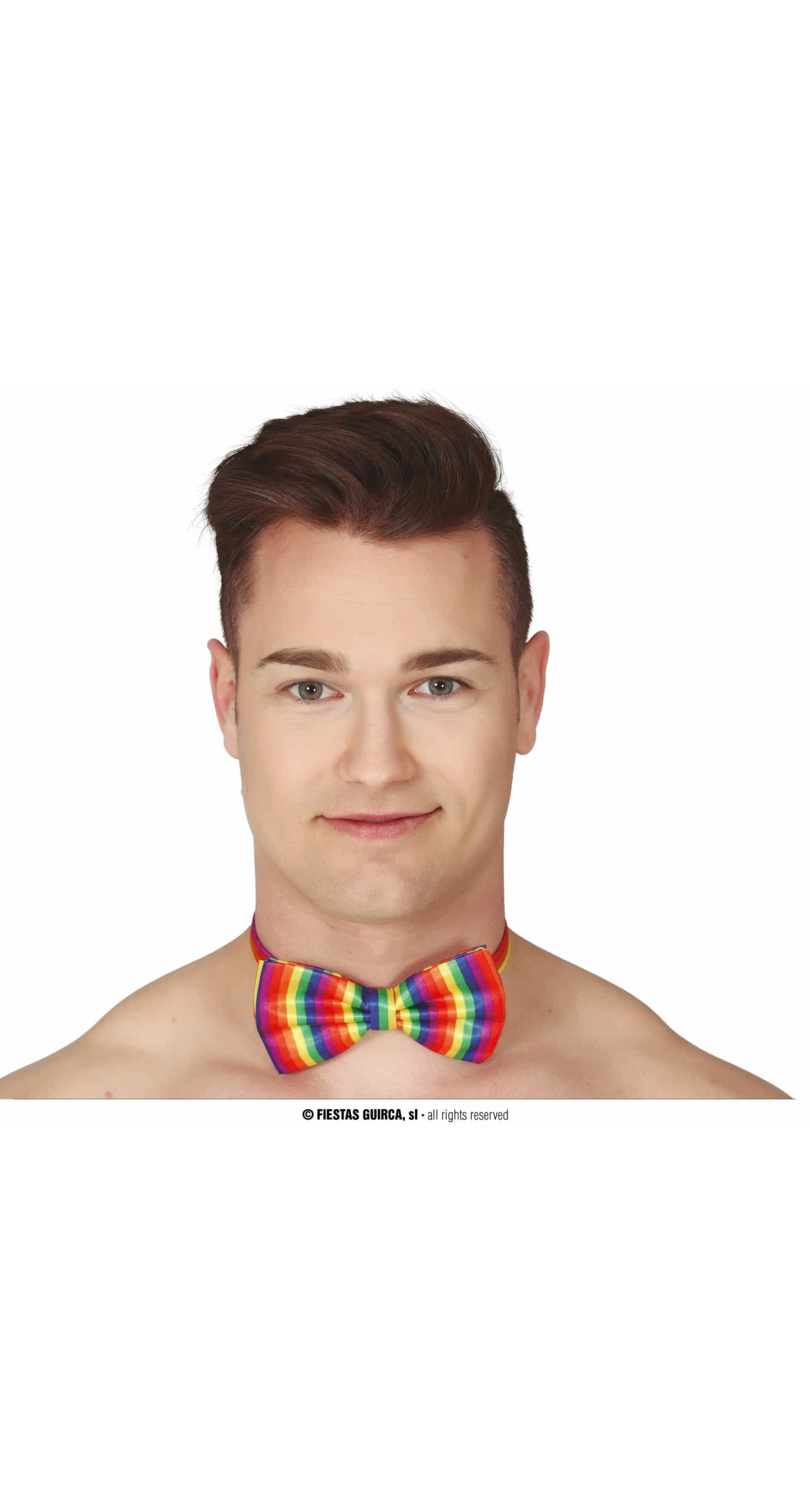 Multicolor Rainbow Bow Tie