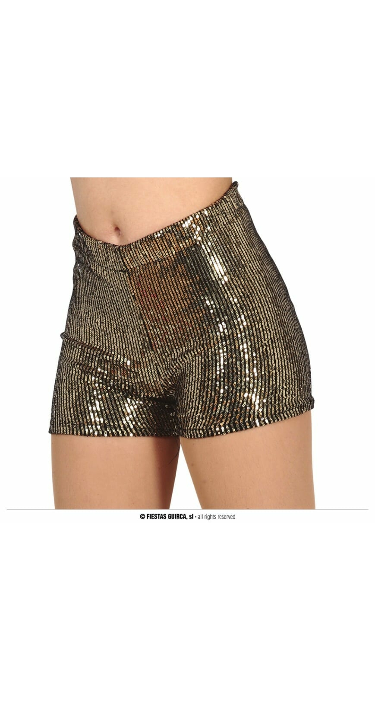 Sequin Shorts Gold - Adult Size Large (42-44)